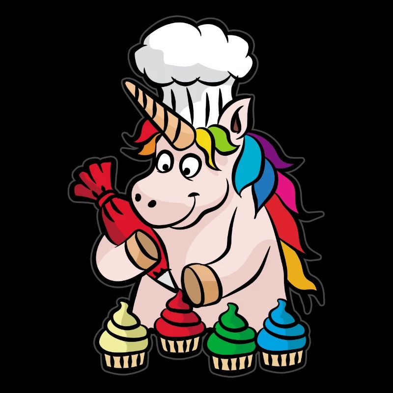 Einhorn Cupcake Bäckerin Backen Backwaren