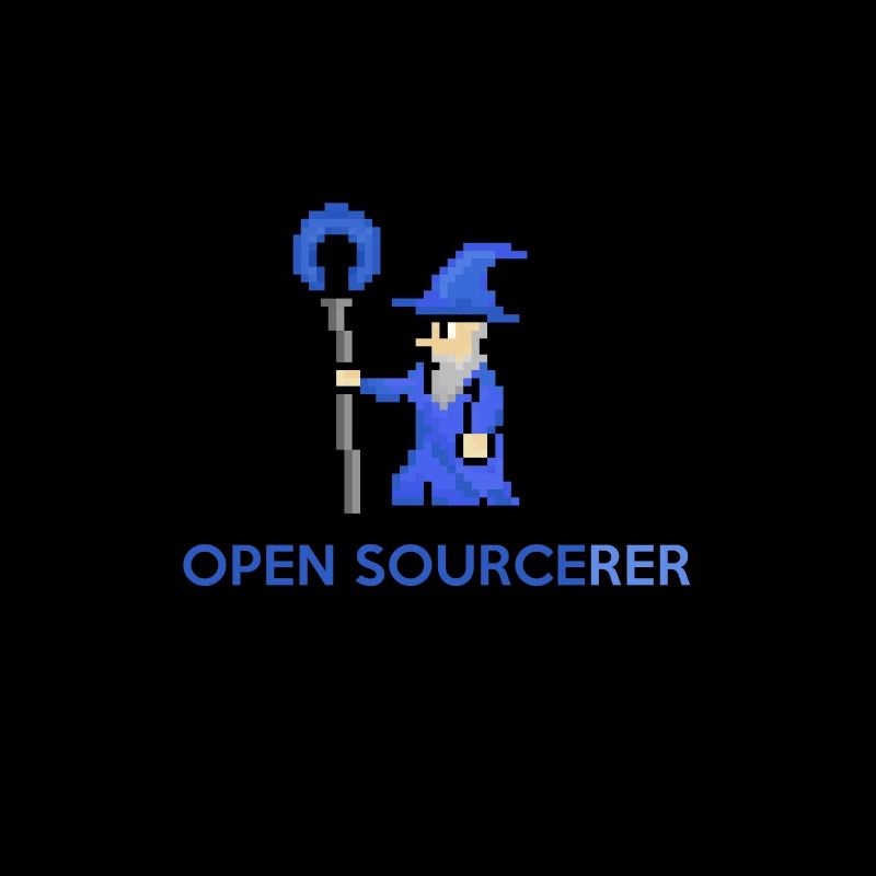 Tee-shirt programmeur sorcier open source