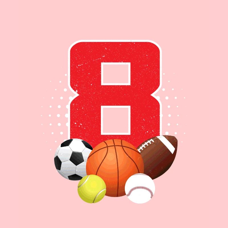 8. Geburtstag Sport Junge