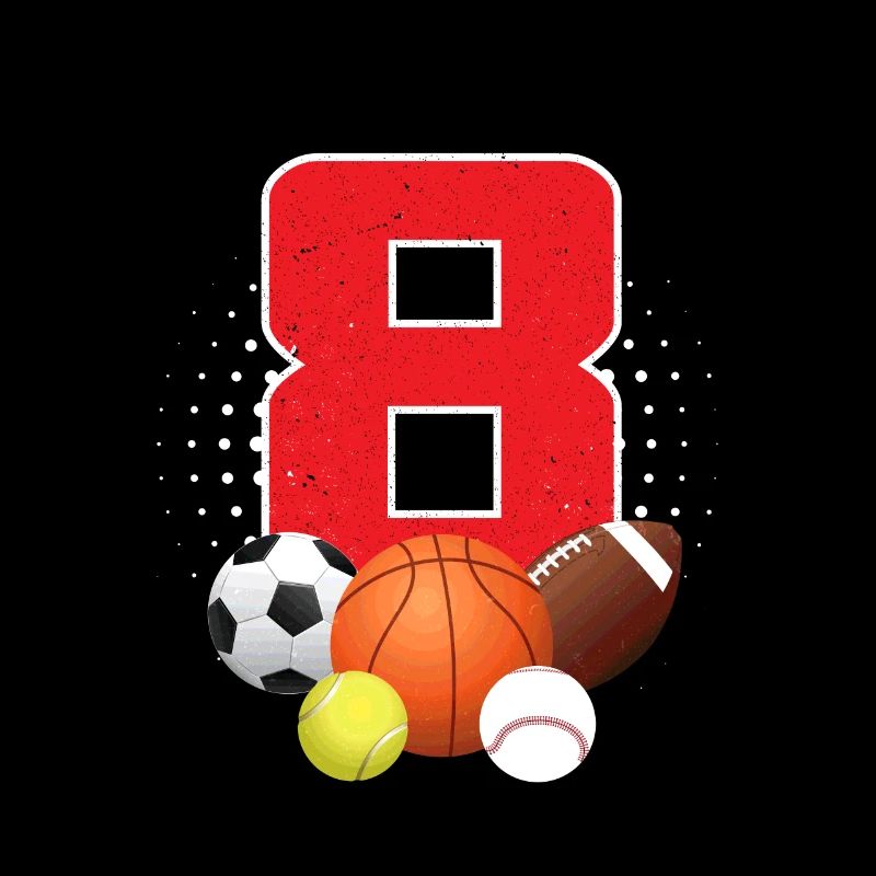 8. Geburtstag Sport Junge