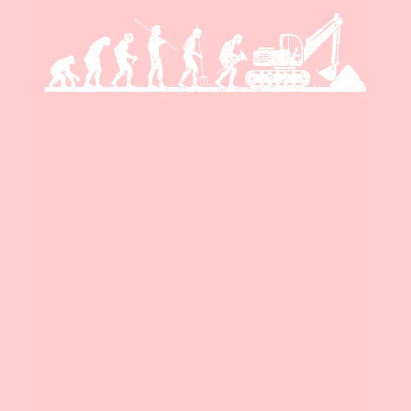 Lustiges Baggerfahrer Bagger Evolution baggern