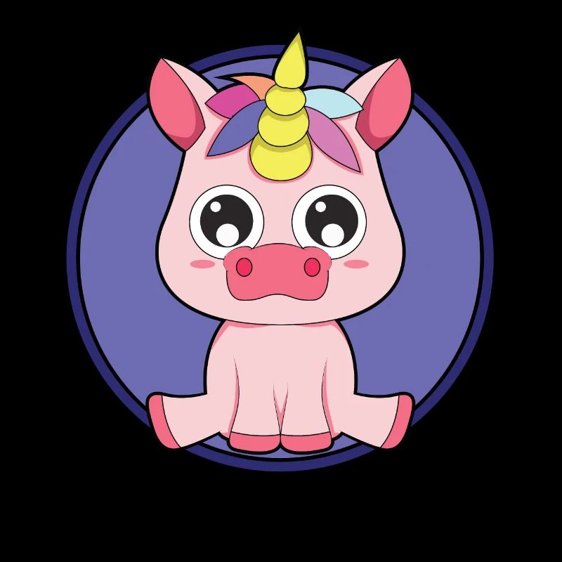 Licorne bébé animaux mignons