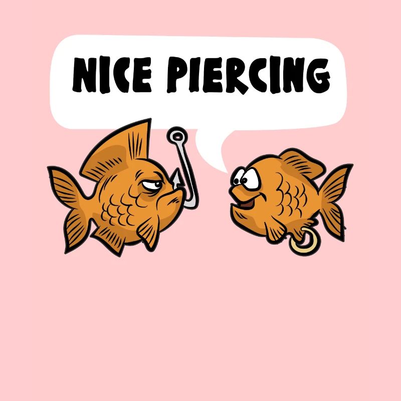 NICE PIERCING poisson pêcheur pêcheur