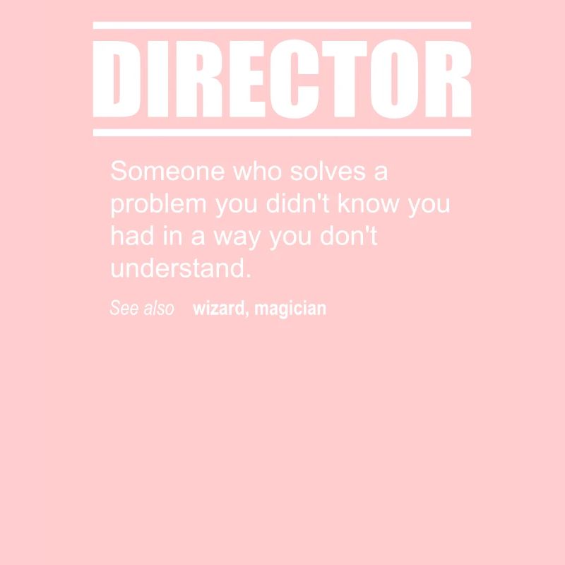 Funny Description Tee Director Edition