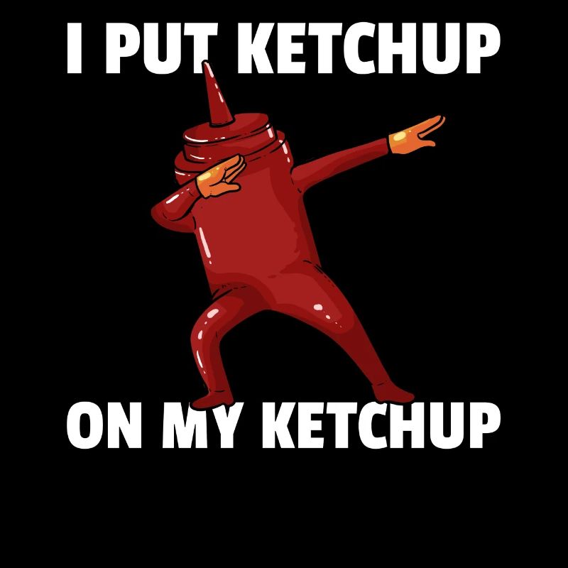 Dabbing Ketchup Tomate Dab Soße