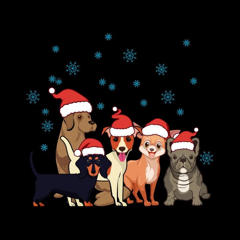 Chiot de chiens de Noël