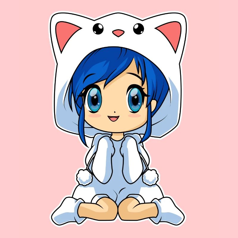 Anime Chibi Mädchen