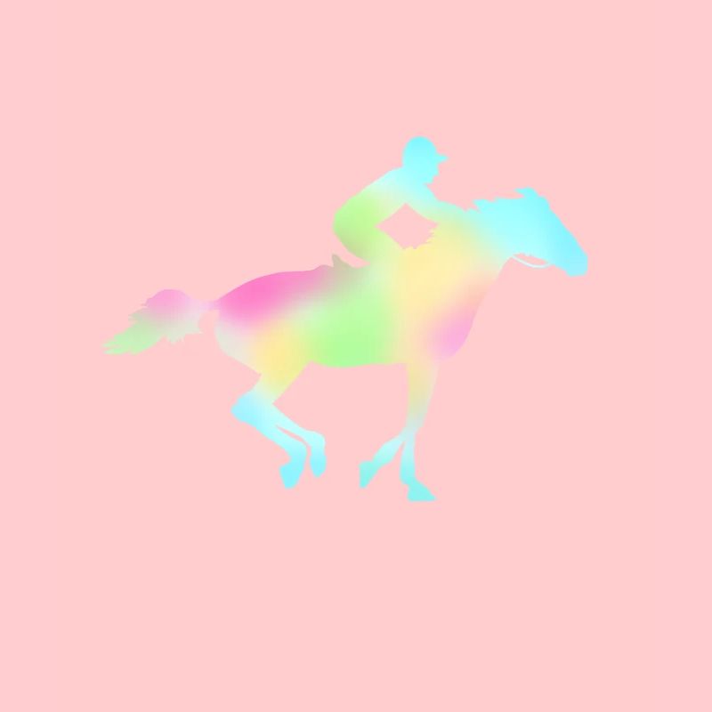 Cheval avec cheval de course jockey