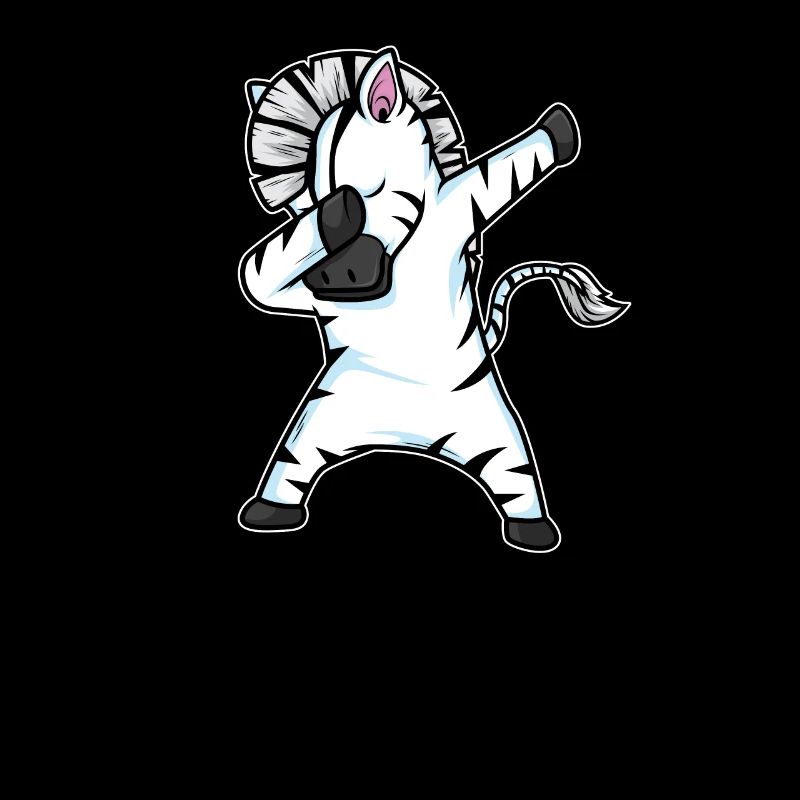 Dabbing Zebra Funny Dab Dance Gift Anniversaire