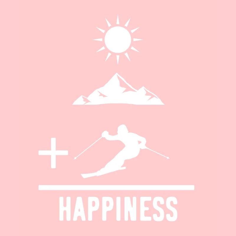 Vacances de ski math blanc