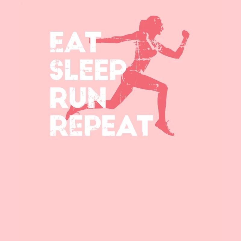 Eat Sleep Run Repeat Run marathon des athlètes