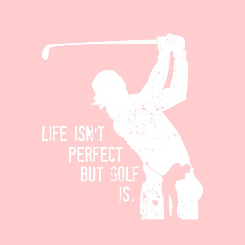 Golfer Golfspieler Silhouette Spruch Golfschläger