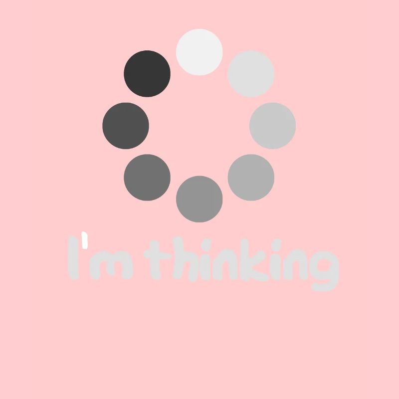 I am thinking / ich denke nach Geschenk idee Büro