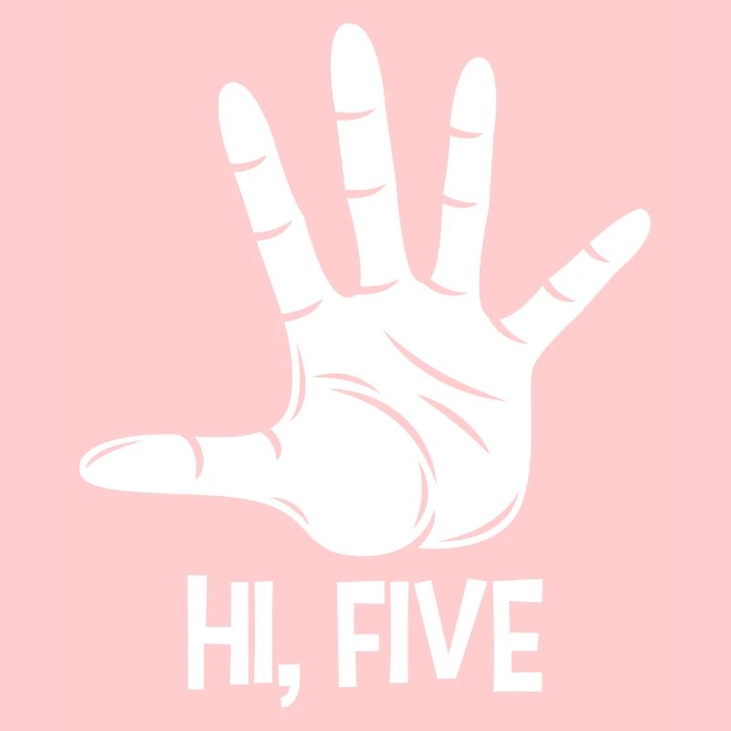 Hi five, high five hand gesture 5 five gift