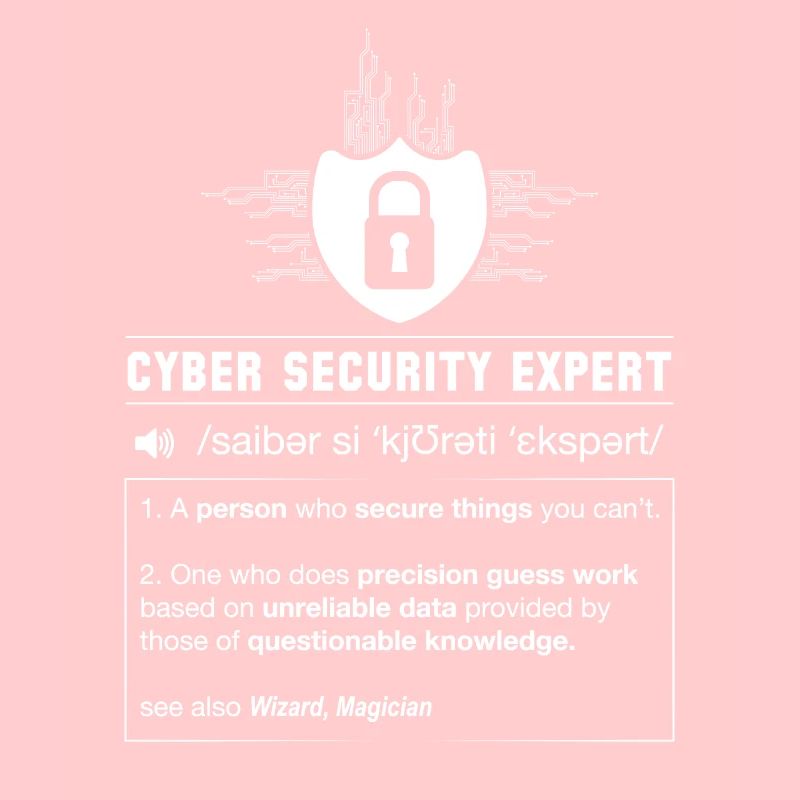 Cyber security definition programmer IT nerd