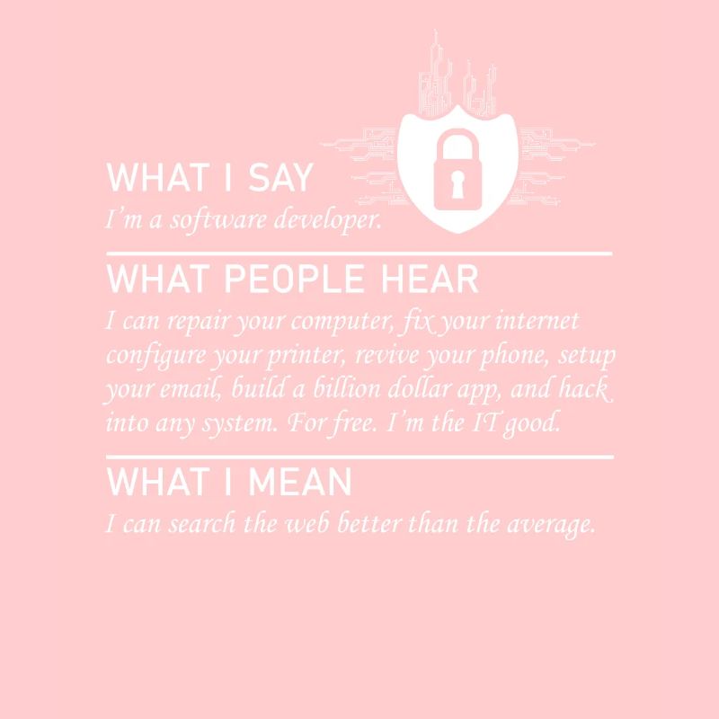 Software developer Funny programmer