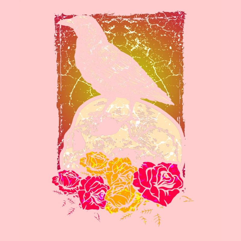 Fleurs de crâne de corbeau corbeau