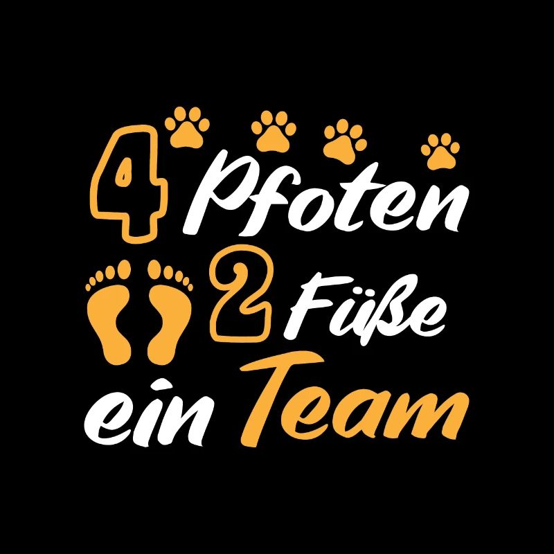 Hundebesitzer 4 Pfoten 2 Füße ein Team Hundehalter