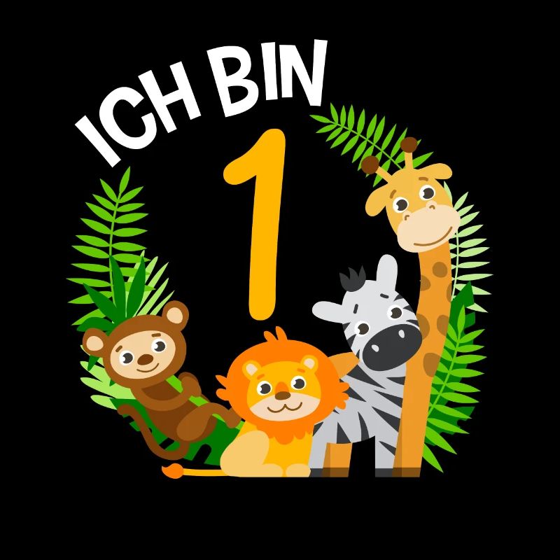 1. Geburtstag Geburtstagsshirt Dschungel Erster