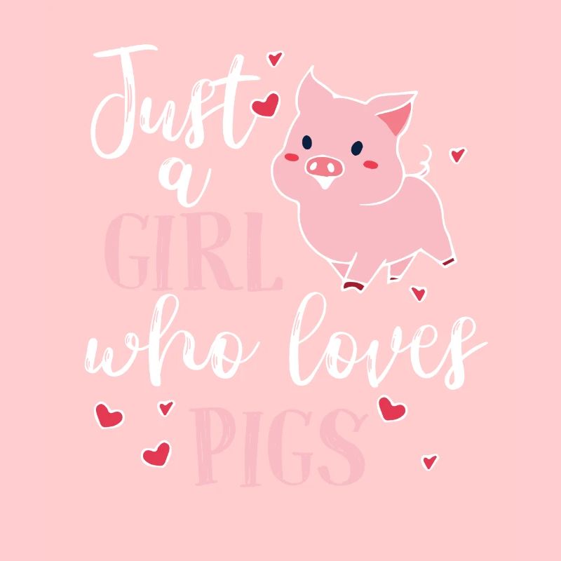 Schwein Mädchen Geschenkidee