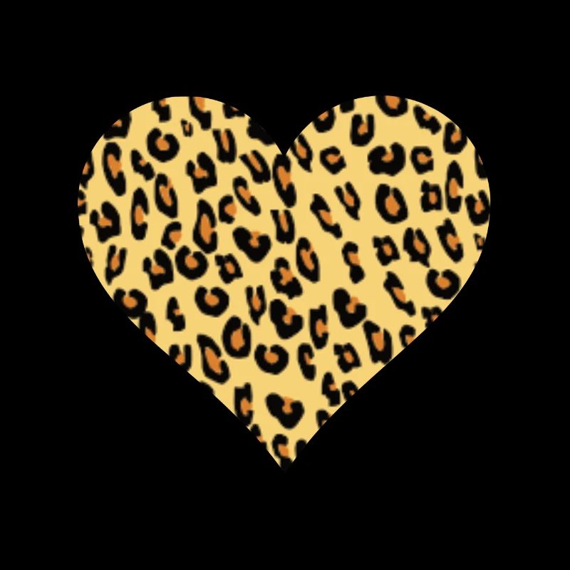 Leopard Leoparden Fan Leopard Muster Herz
