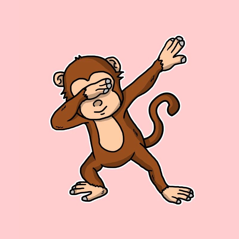 Lustiges Dabbing Affe Geschenk