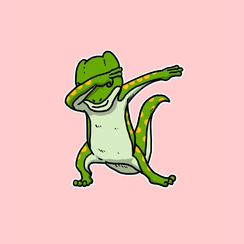 Cadeau de Dabbing Gecko Lézard