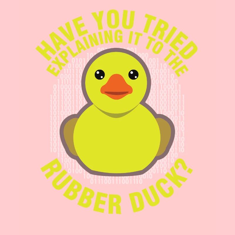 Lustige Programmierung Rubber Duck für Debug Debugger