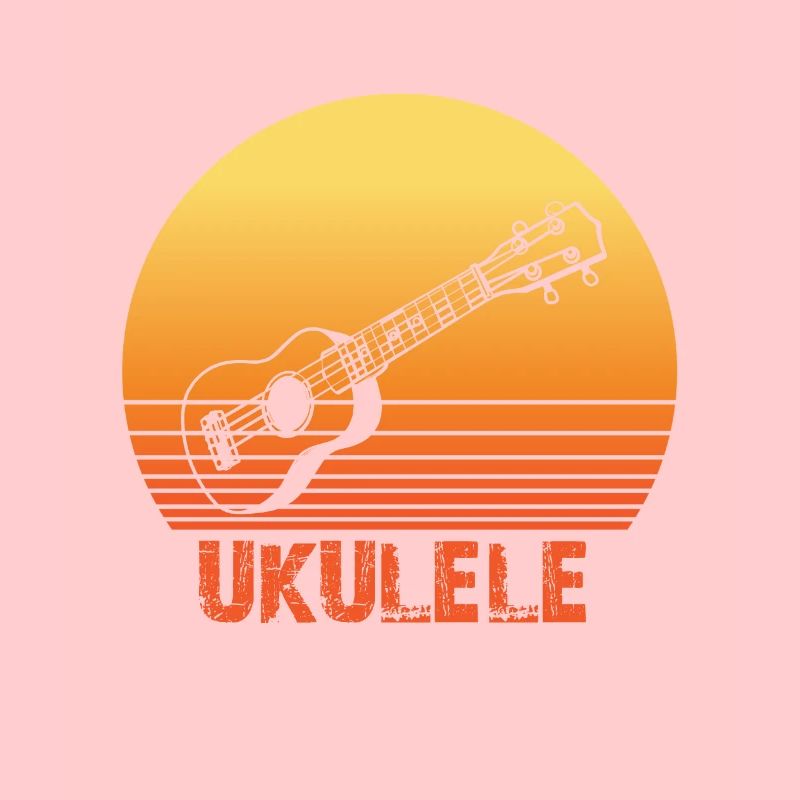 Ukulele Sun Silhouette