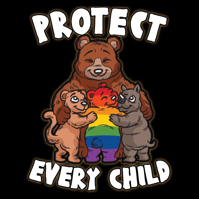 PROTECT EVERY CHILD Mutterliebe schwuler Bär LGBTQ