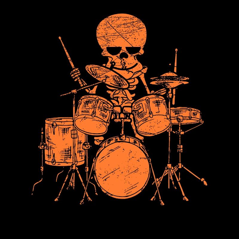Skelet drummer drums drummers Halloween