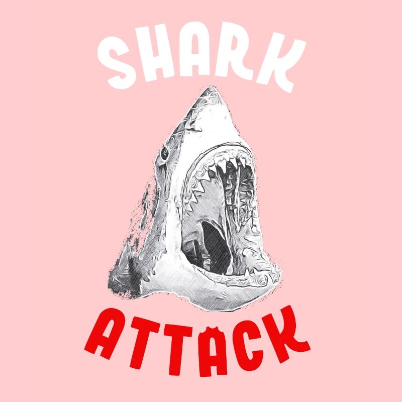 Shark Attack Danger Funny Beach Idée cadeau