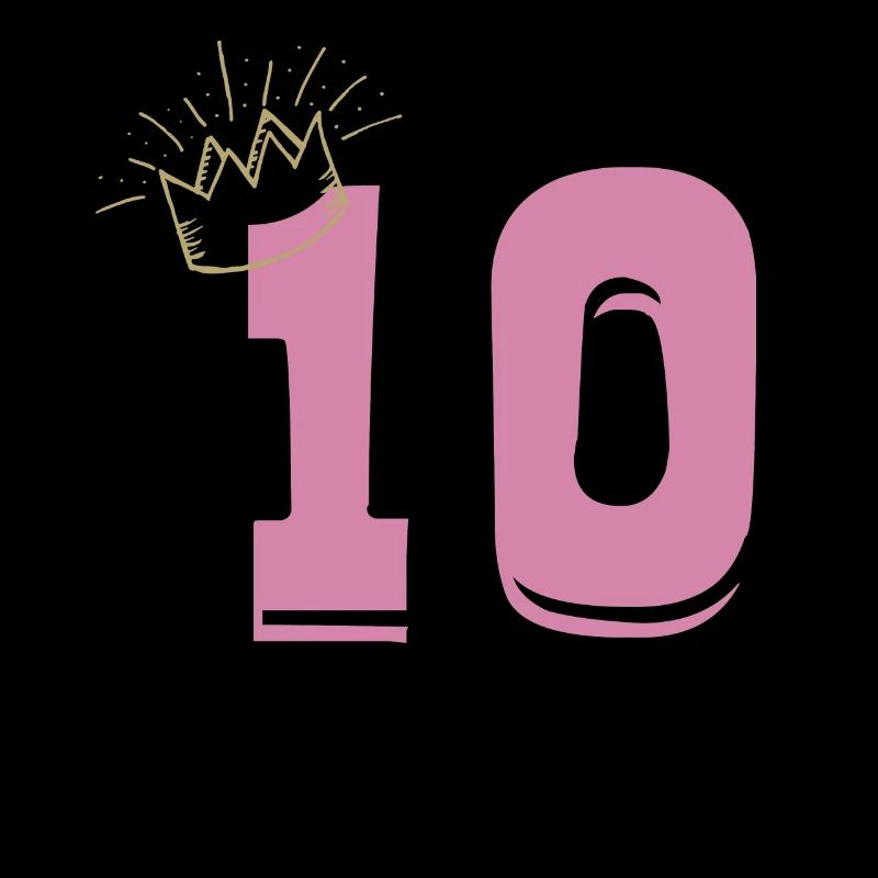 10. Geburtstag Mädchen Prinzessinnen Krone