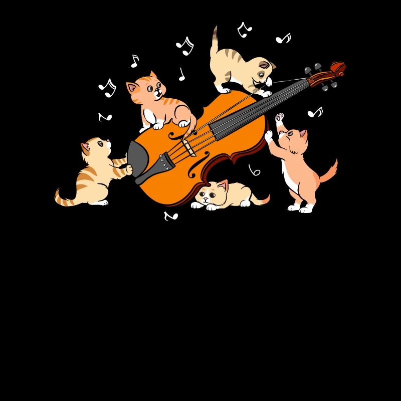 Drôle de chat violon violon instrument violoniste