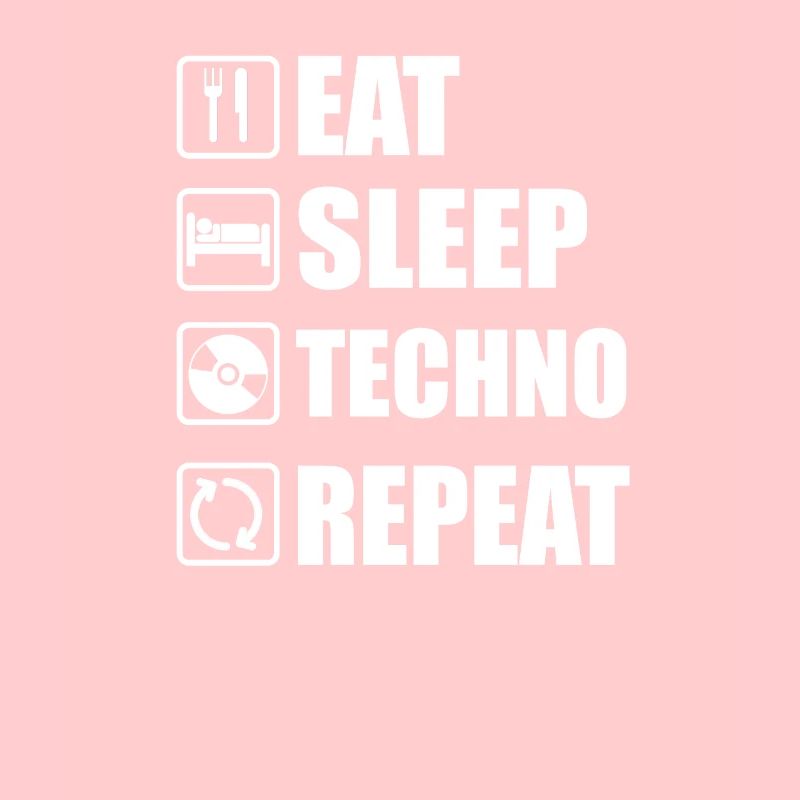 Techno Eat Sleep Repeat Geschenk