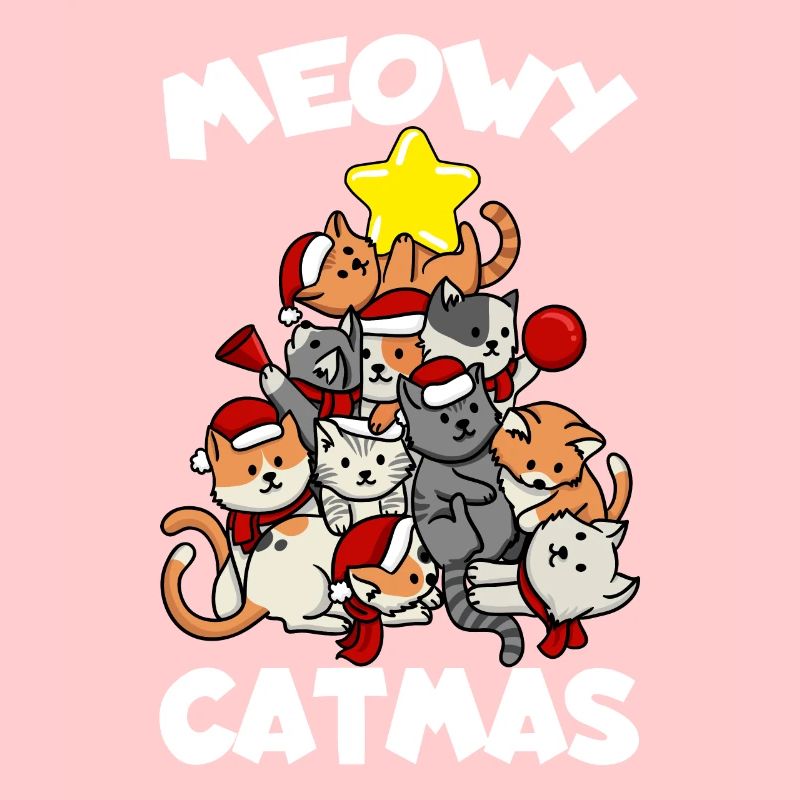 Chat Chat Chat Arbre Meowy Catmas Drôle