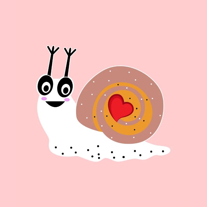 Snail Herz Nette und attraktive Geschenk