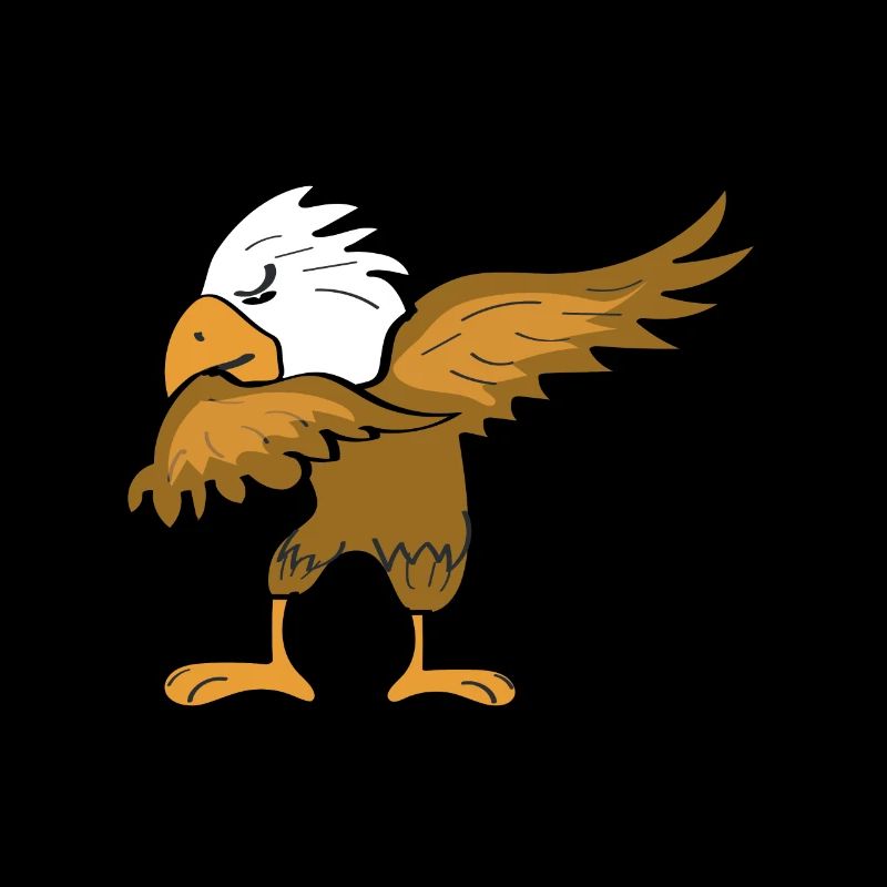 Dabbing eagle