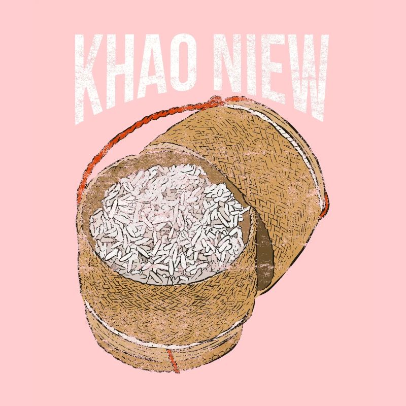 Asian Laos Thai Khao Niew Sticky Rice