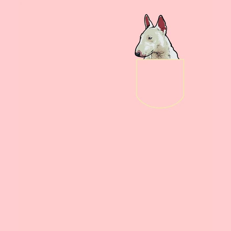 Bullterrier In Der Brusttasche Hunde Geschenkidee