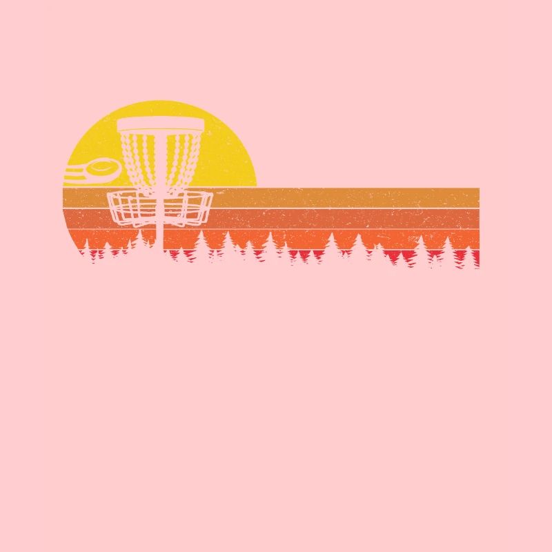 Sunset Frisbee Vintage Disc Golf Ultimate