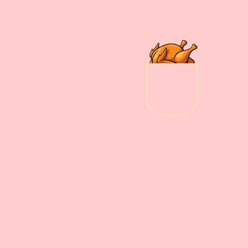 Poulet rôtit Dans La poche poitrine Poulet Idée cadeau