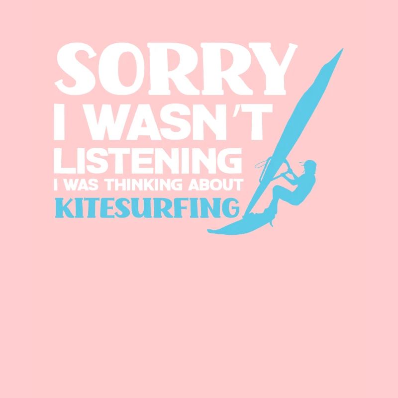 Funny kitesurfer kiteboarding kitesurfing
