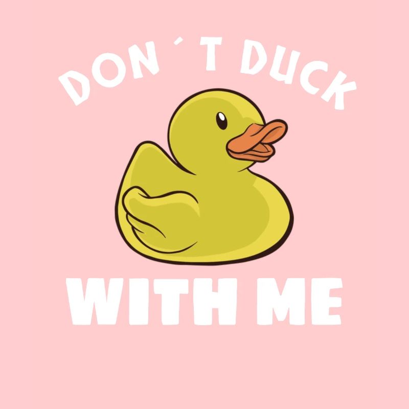 Cadeau de canard en caoutchouc ne vous esquivez pas avec moi