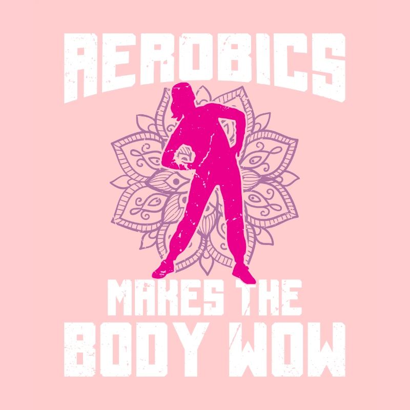 Conception de sport d'aérobic rétro