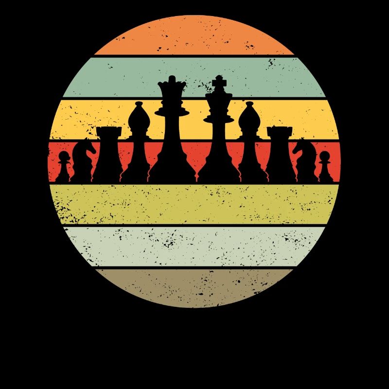 Jeu d’échecs Joueurs d’échecs rétro cadeau