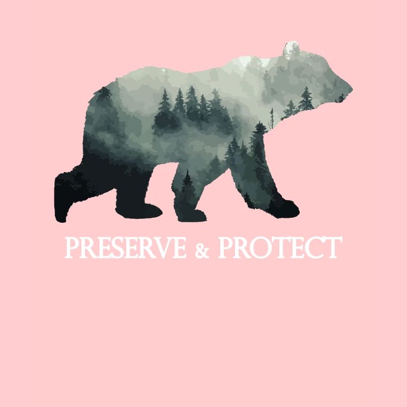 Preserve & Protect Climate Change Bear Forest