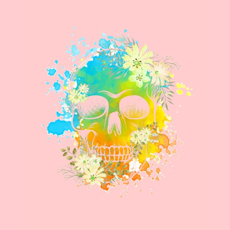 Skull Blumen