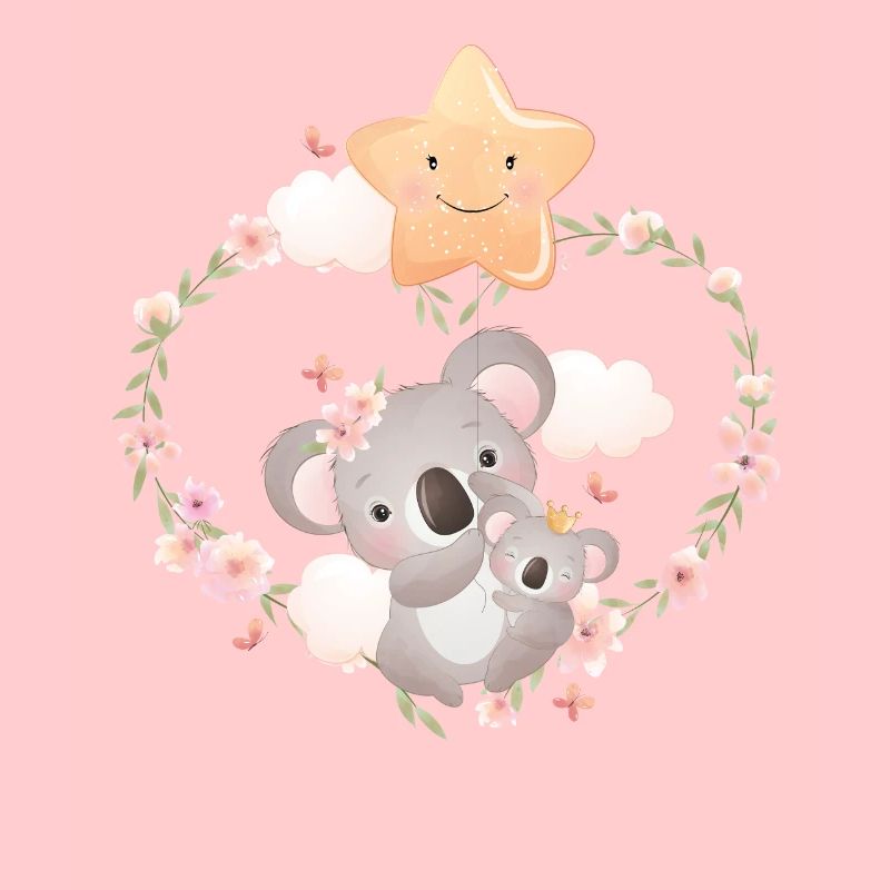 Doux koala bébé avec Koalamama