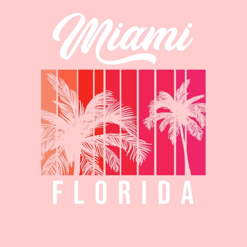 Miami Florida Retro Sunset